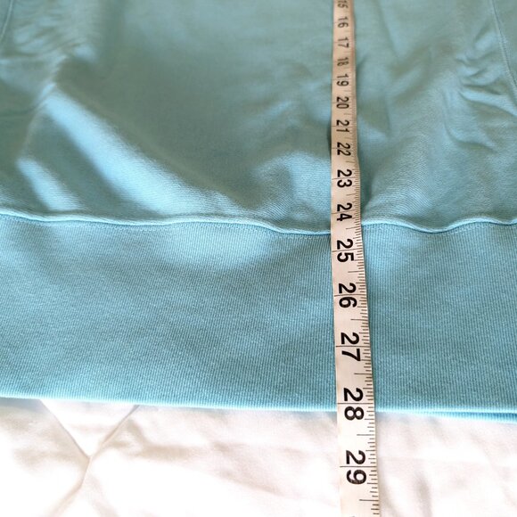 CHAMPION Reverse Weave Sweatshirt Men's‎ S Aqua Navy Pier Graphic Crew Neck - Picture 10 of 10